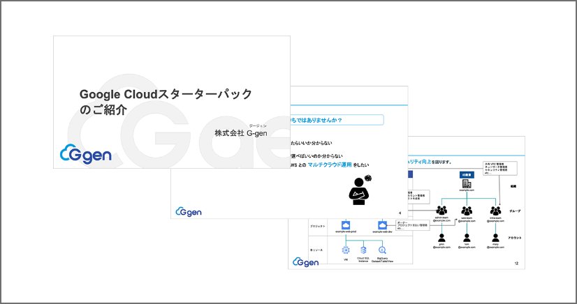 Google Cloud スターターパック